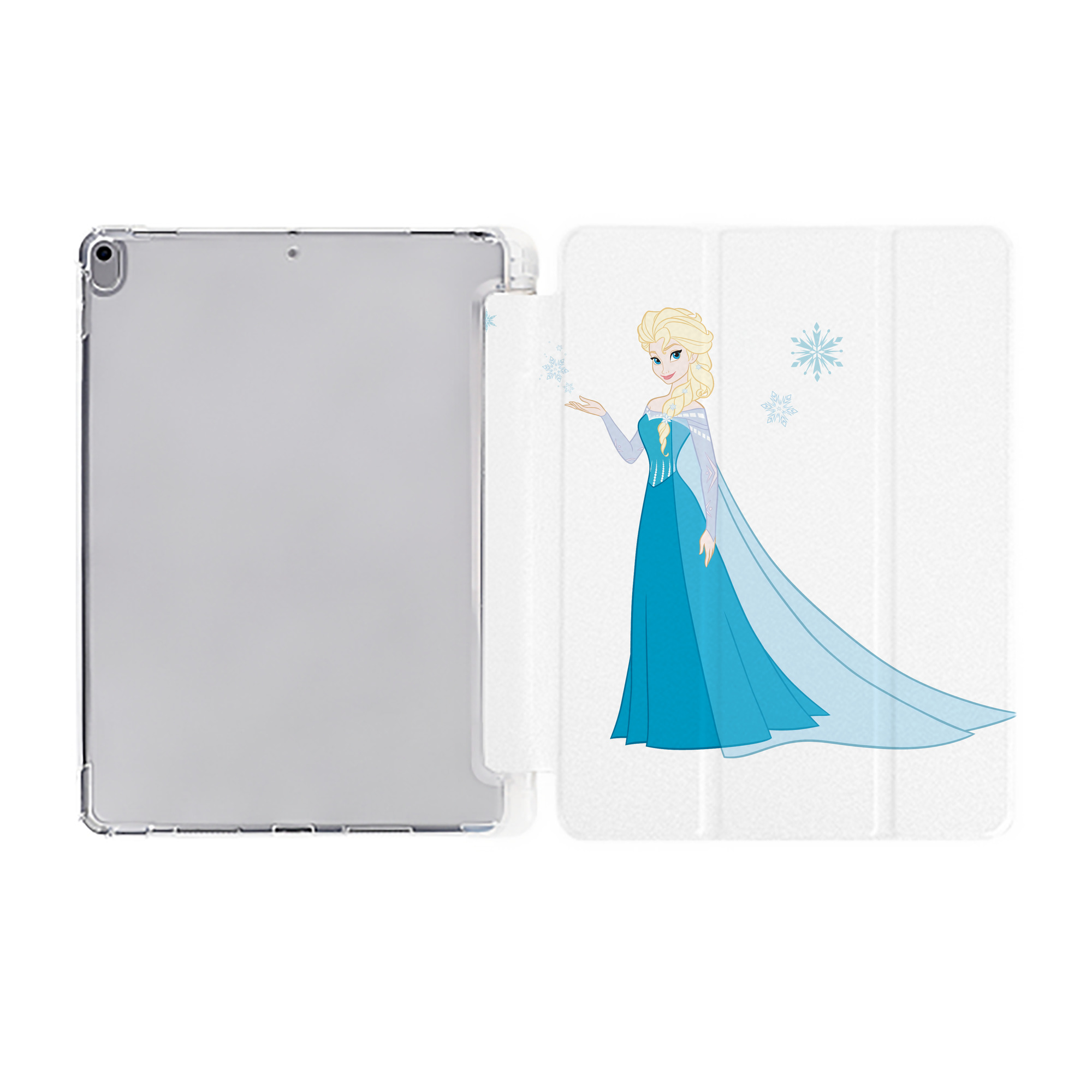 （画像用） アナと雪の女王 アンナ エルサ Frozen Anna Elsa IPad ケース ペン収納付き 三つ折りスタンド PUレザー×シリコン 対応機種9.5/10.5/10.9インチ